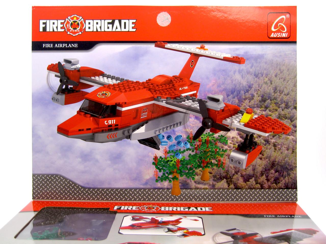 Конструктор Ausini 21703 Пожарный самолет 405 деталей 3 фигурки - фото 2 Конструктор Ausini 21703 Пожарный самолет 405 деталей 3 фигурки - фото 2