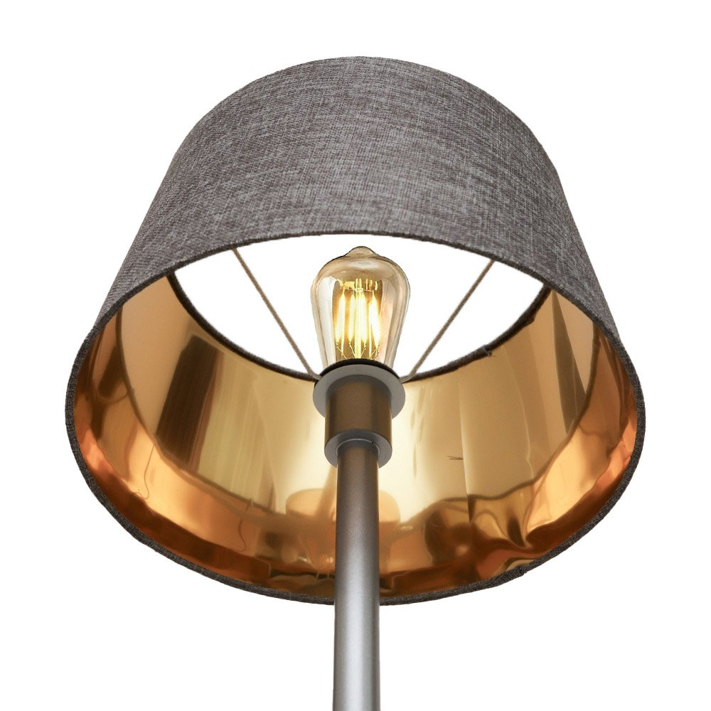 Торшер MSK ELECTRIC Palermo с серым основанием и серым плафоном из ткани под лампу Е27 (NL 3621 GR+GR) - фото 4 Торшер MSK ELECTRIC Palermo с серым основанием и серым плафоном из ткани под лампу Е27 (NL 3621 GR+GR) - фото 4