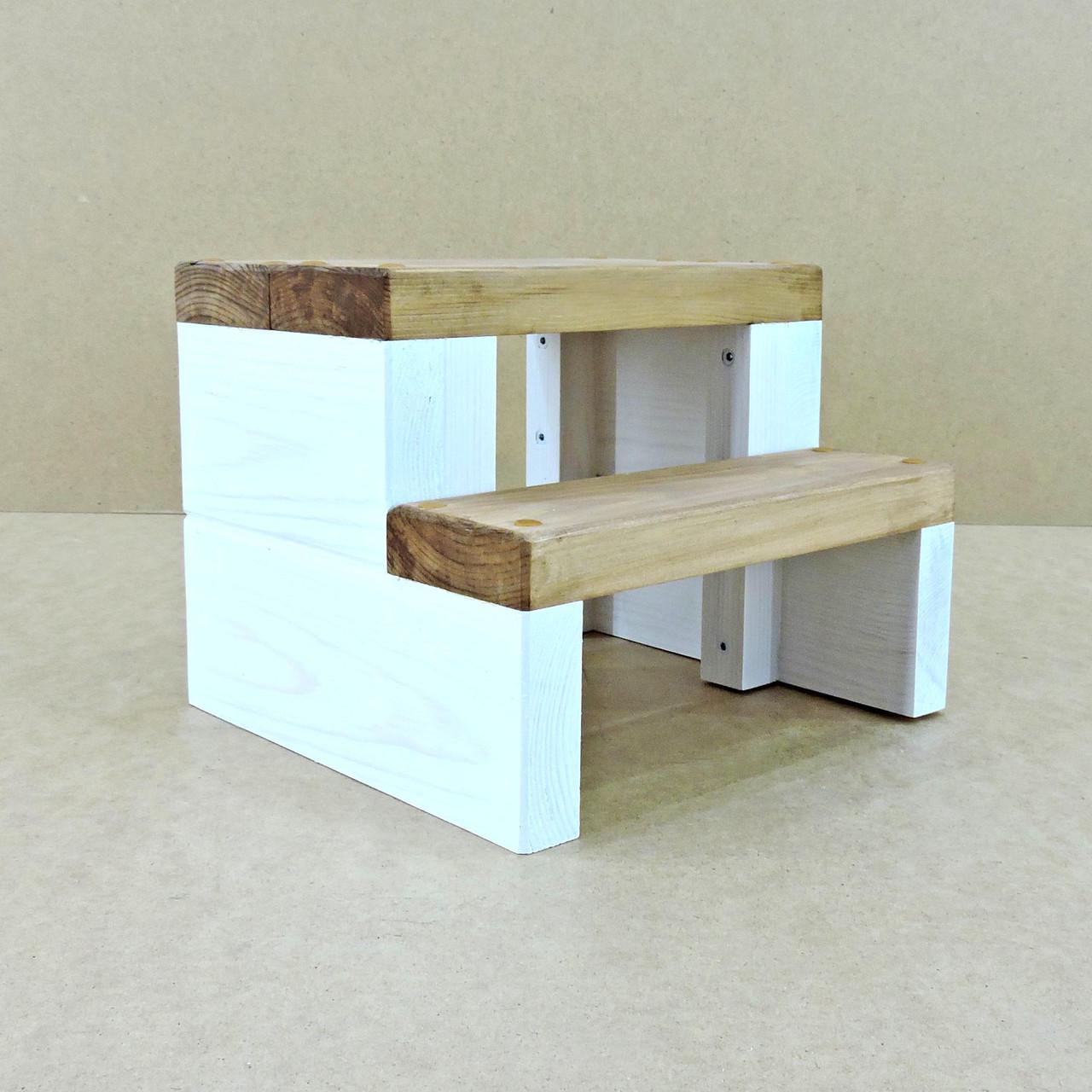 Скамейка-ступенька из дерева Гудзон Зефир/Мускат (ССТ-00032007) - фото 3