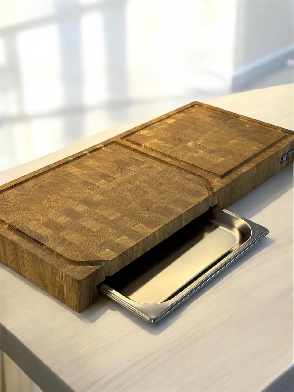 Дошка обробна Gorillas BBQ торцева подвійна з піддоном 700х300х60 мм (DS56) - фото 9 Дошка обробна Gorillas BBQ торцева подвійна з піддоном 700х300х60 мм (DS56) - фото 9