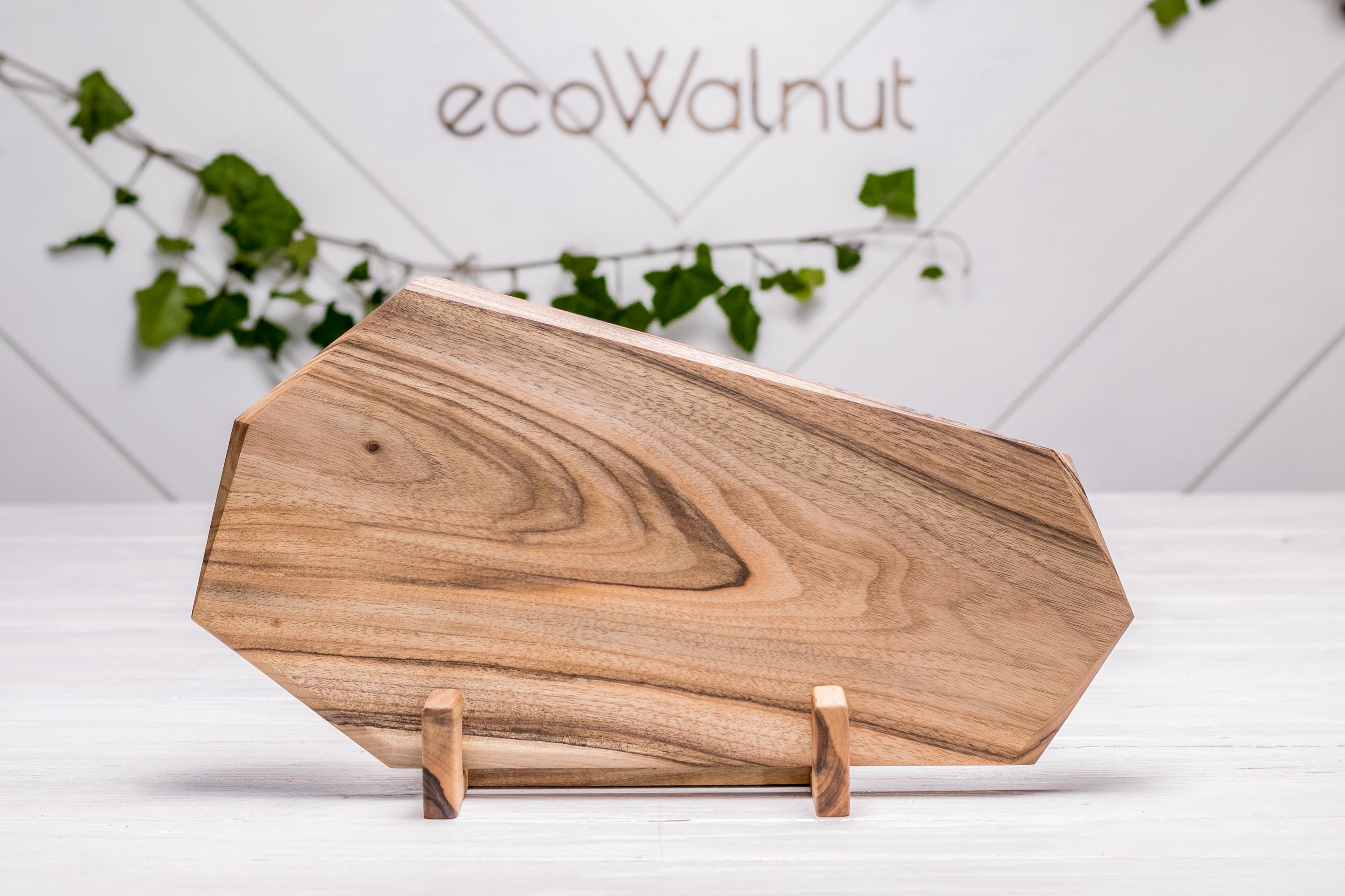 Дошка EcoWalnut Грані кухонна для нарізки подачі продуктів L (EK-15.2) - фото 7