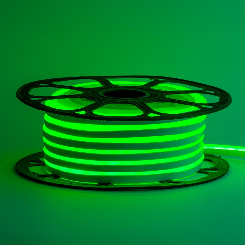 Стрічка світлодіодна AVT-SMD2835 неонова 12 V 6х12 120 Led/м 11 Вт/м IP65 5 м Зелений