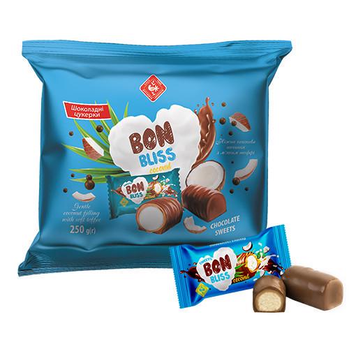 Цукерки глазуровані BON BLISS кокос 250г (214263)