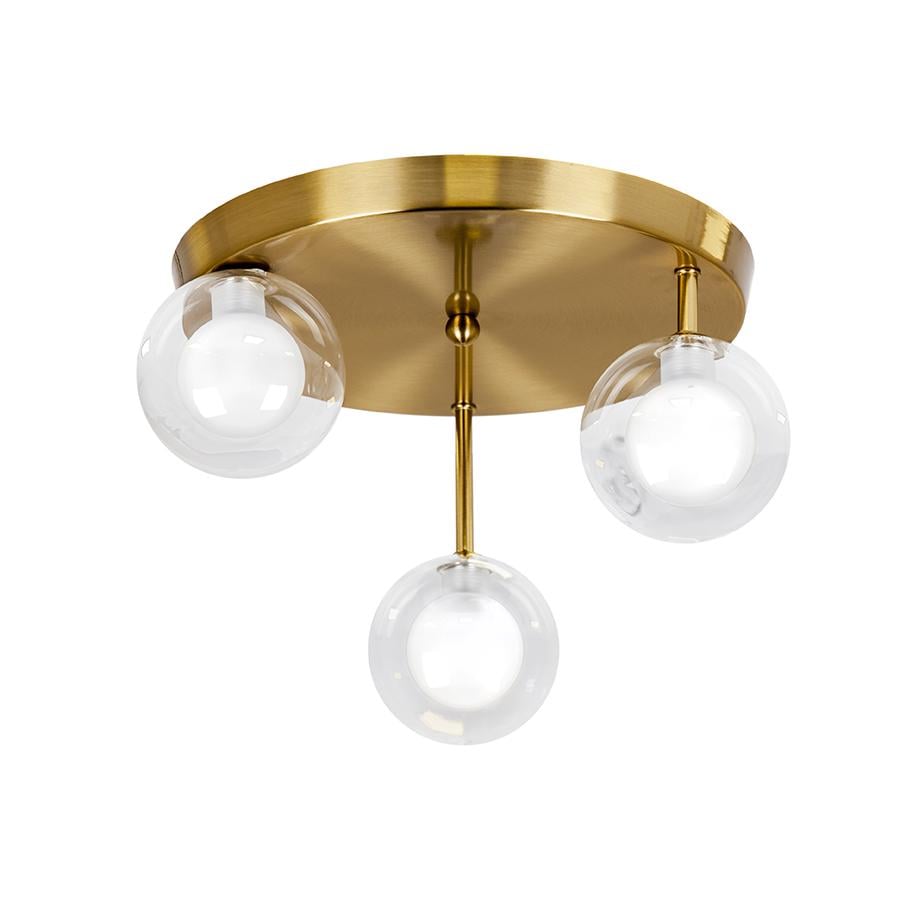 Люстра Lighthouse LS-19453-3 BRZ+CLWH 300 Бронзовый/Прозрачный/Белый