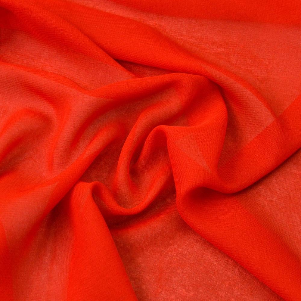 Ткань шифон Мульти Красный (16310)