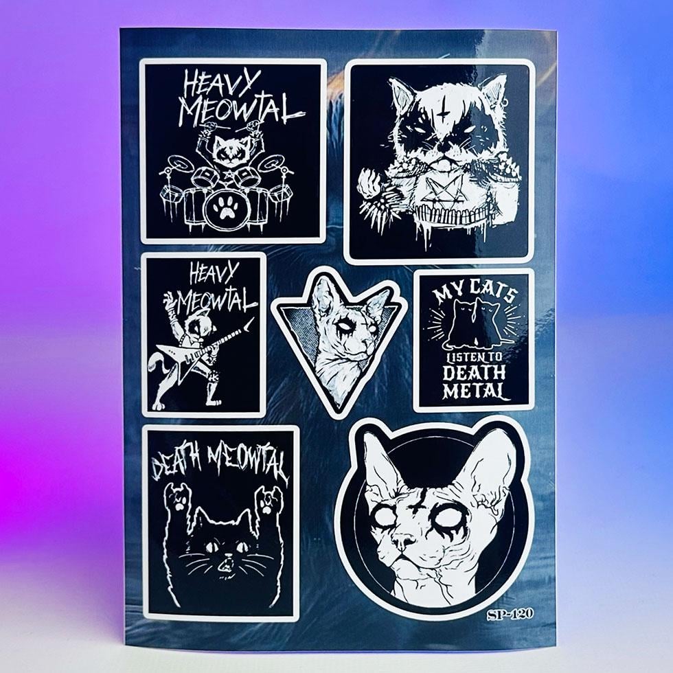 Стикер-пак Death Metal Cat SP-120 (00000000764)