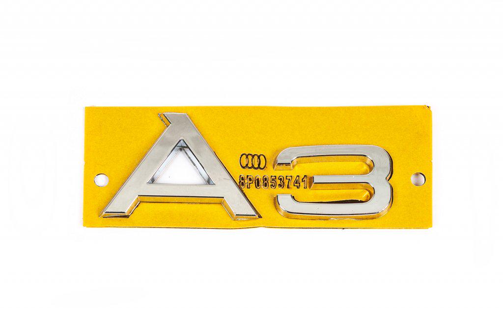 Надпись A3 8P0853741 Davs Auto для Audi A3 2003-2012 гг. abs-пластик Хром