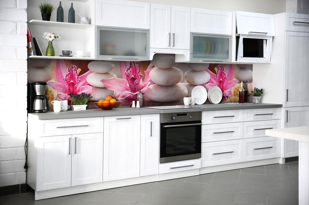 Кухонный фартук Круглые камни из самоклеющейся виниловой пленки 60х250 см Розовый Кухонный фартук Круглые камни из самоклеющейся виниловой пленки 60х250 см Розовый