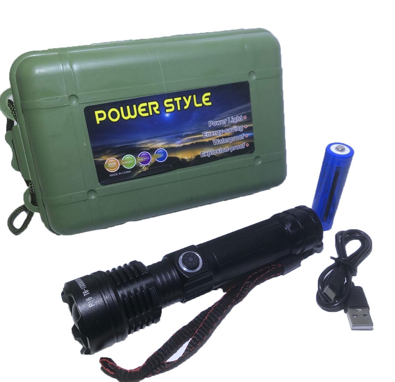 Фонарь ручной аккумуляторный Bailong с красным светом p 16/918 (3575752)