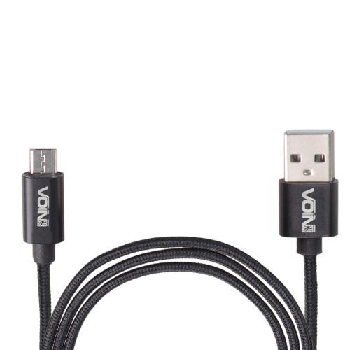 Кабель VOIN CC-1801M BK USB - Micro USB 3А 1 м Black (12221288)