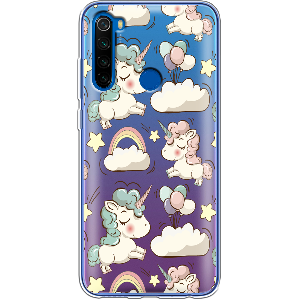 Чехол Boxface Xiaomi Redmi Note 8T Unicorns Прозрачный силикон (38532-cc2-38532)