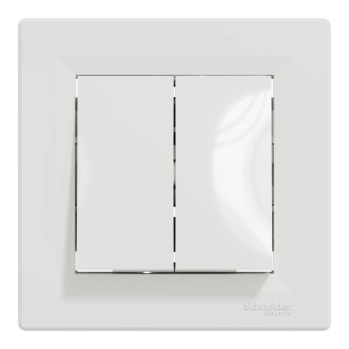 Выключатель 2-клавишный Schneider Electric ASFORA EPH0300121 2300 Вт Белый (30835599) Выключатель 2-клавишный Schneider Electric ASFORA EPH0300121 2300 Вт Белый (30835599)