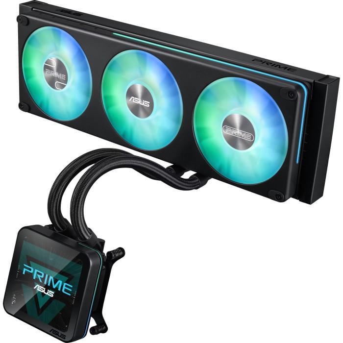 Система водяного охолодження Asus Prime SLC II 360 ARGB LCD 350 Вт 360 мм 2600 об/хв Black (90RC01W1-B0EAY0)