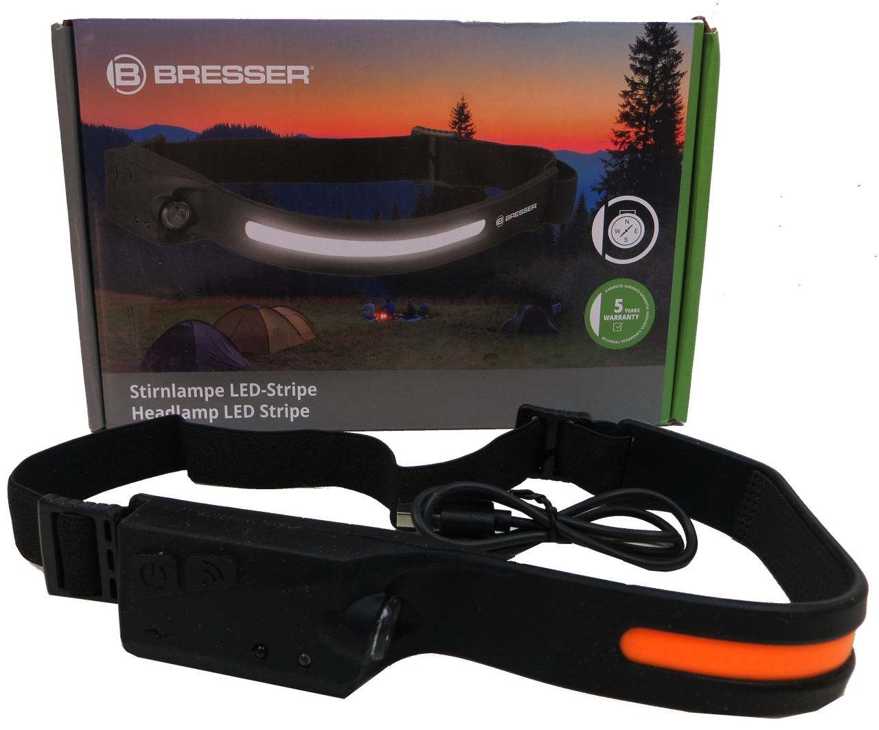 Фонарь аккумуляторный налобный Bresser LED полоса 120 Lm/90 Lm - фото 6 Фонарь аккумуляторный налобный Bresser LED полоса 120 Lm/90 Lm - фото 6