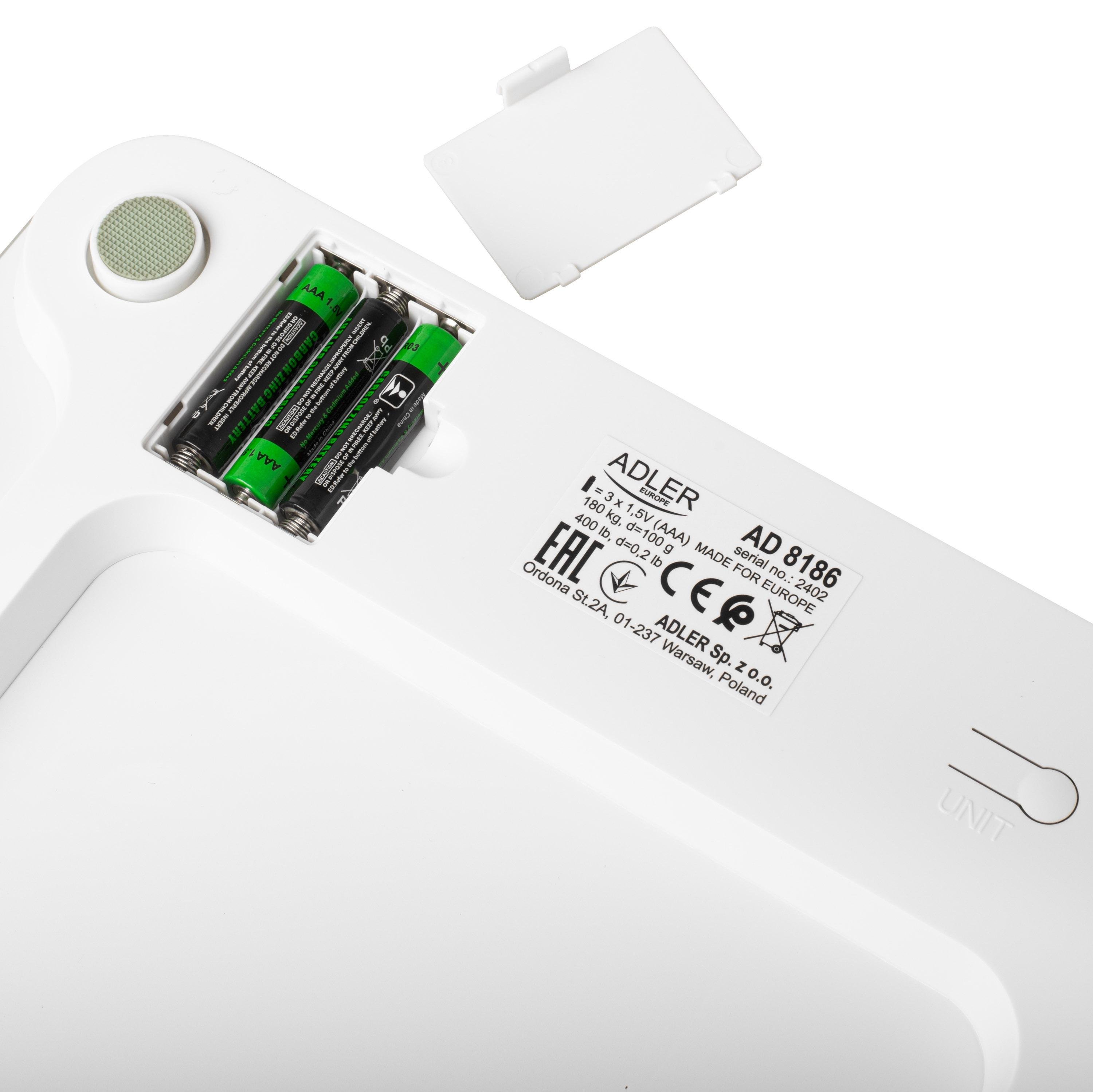 Ваги підлогові Adler Smart White (AD8186W) - фото 9 Ваги підлогові Adler Smart White (AD8186W) - фото 9