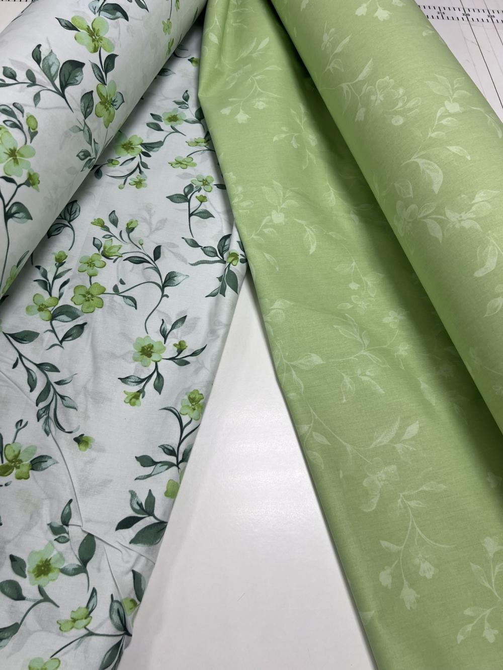 Комплект постельного белья на резинке Диана ранфорс двуспальный/наволочки 50х70/70x70 см (8941) - фото 2