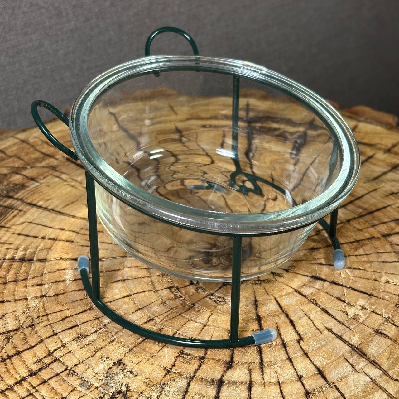 Миска на металлической подставке стеклянная для животных (14236356) - фото 2 Миска на металлической подставке стеклянная для животных (14236356) - фото 2