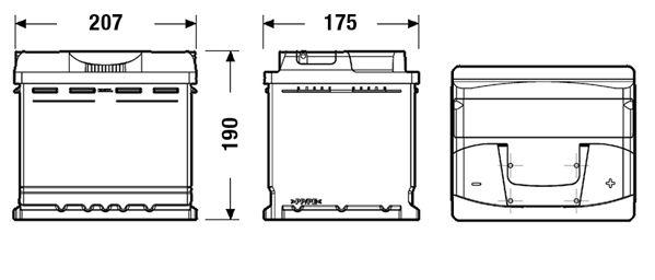 Акумулятор для легкового автомобіля EXIDE EXCELL Euro 50 Ah 12V (18073438) - фото 2