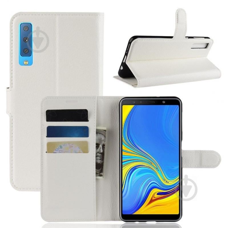 Чехол-книжка Litchie Wallet для Samsung A750 Galaxy A7 2018 Белый (arbc3586) - фото 2