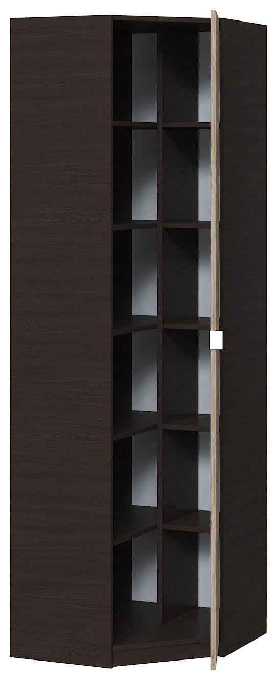 Шкаф с полками угловой Мастер Форм Тетрис 620х376х2000 мм Венге магия/Дуб крафт серый (33055) - фото 1 Шкаф с полками угловой Мастер Форм Тетрис 620х376х2000 мм Венге магия/Дуб крафт серый (33055) - фото 1