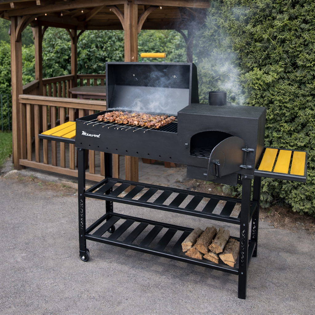 Мангал-барбекю Jooki Гелиос на 8 шампуров 4 мм с печкой (10292)