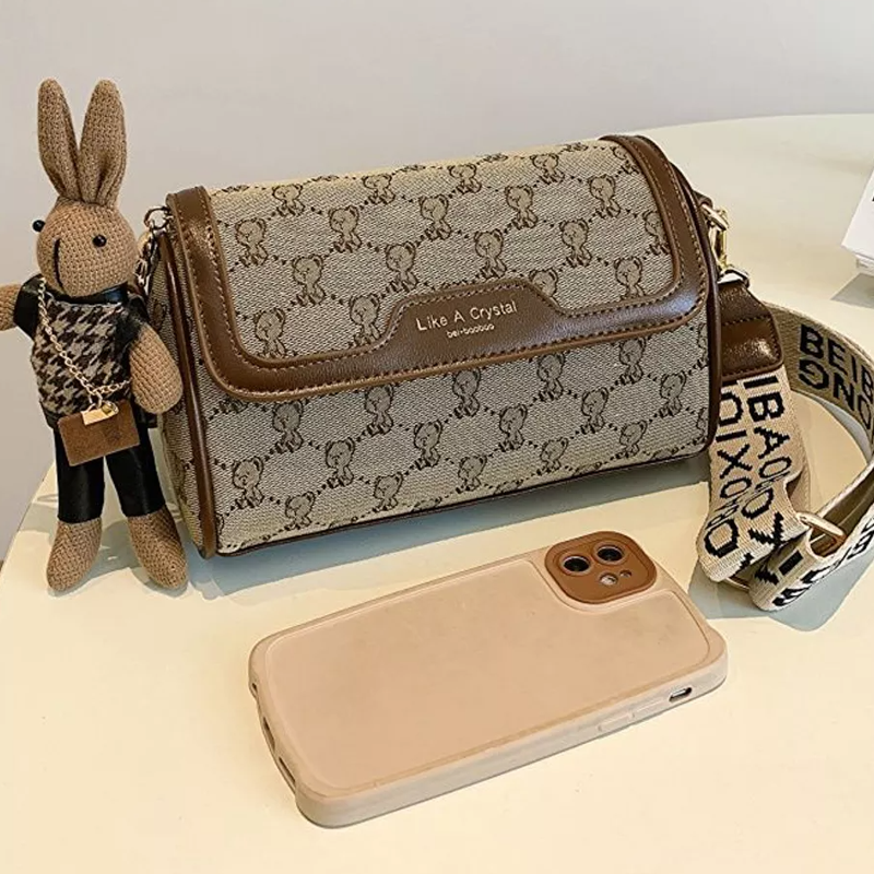 Женская сумка кросс-боди Beibaobao через плечо с брелоком