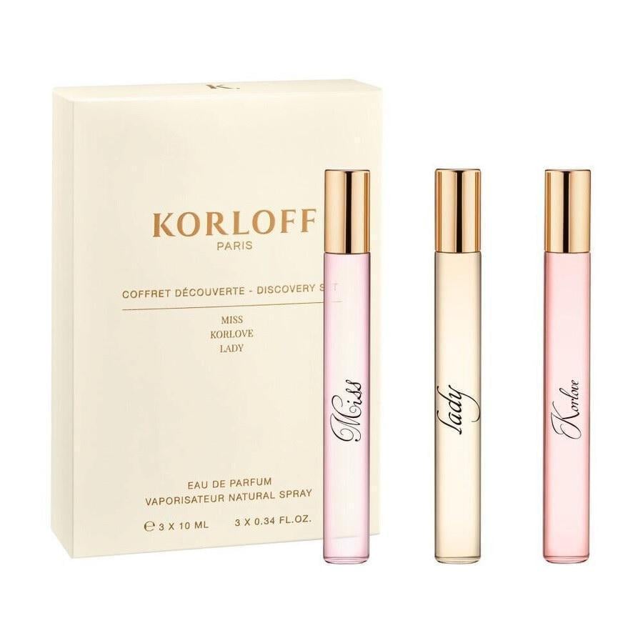 Подарочный набор для женщин KORLOFF Paris Lady 10 мл/Miss 10 мл/Korlove 10 мл (402364)
