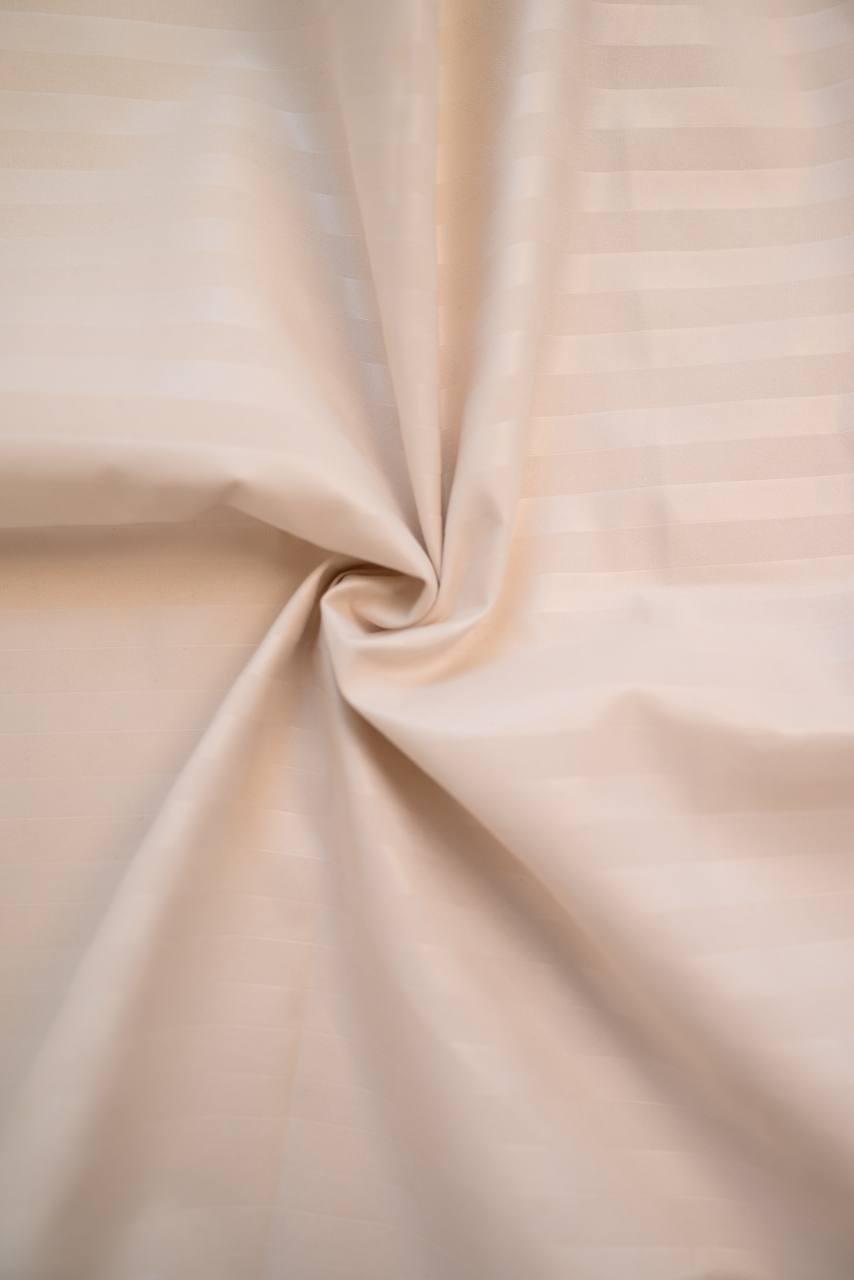 Комплект постільної білизни Signorina Siena зі страйп-сатину сімейний 50х70 см/70х70 см Кремовий (007S) - фото 5