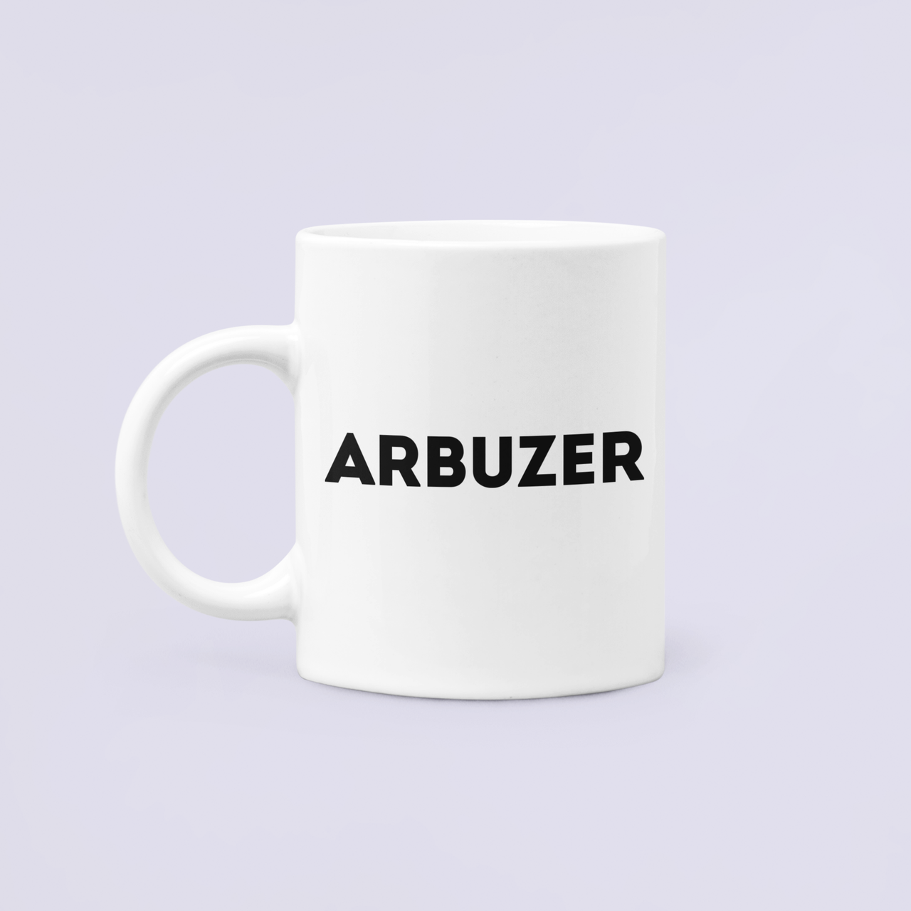 Чашка керамическая с принтом "ARBUZER" 330 мл Белый