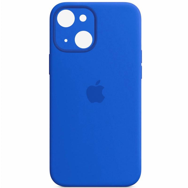 Противоударный Чехол Silicone Case Full Camera Protective (AA) для Apple iPhone 13 (6.1") Синий / Capri Blue
