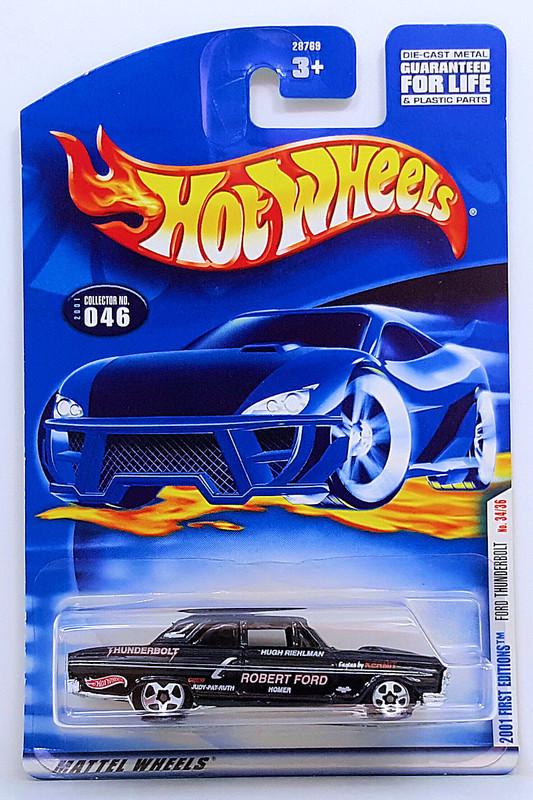 Игрушечная машинка Hot Wheels Ford Thunderbolt 2001 First Editions №046 (28769)