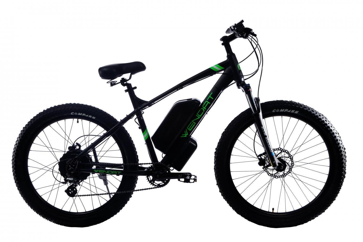 Электровелосипед Wendat MTB с механическими тормозами 27,5"/19" 36V 15Ah 500W Черно-зеленый (13237097) Электровелосипед Wendat MTB с механическими тормозами 27,5"/19" 36V 15Ah 500W Черно-зеленый (13237097)