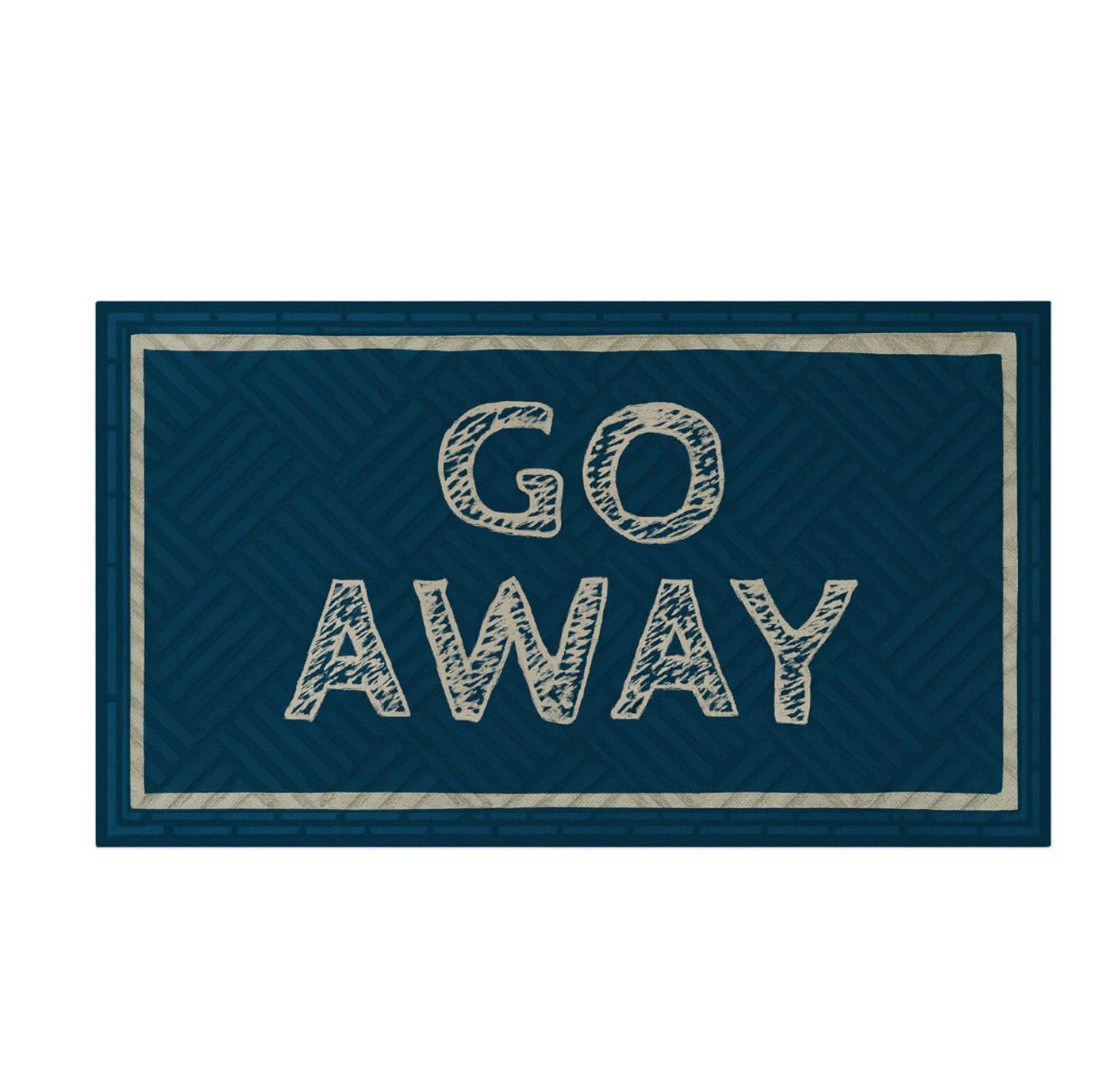 Коврик придверный Go away 45x75 см Blue (125085)