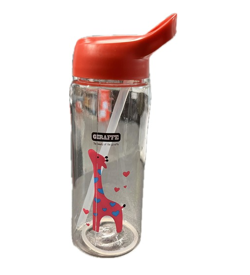 Бутылка Stenson WW02681 с трубочкой 500 мл Красный