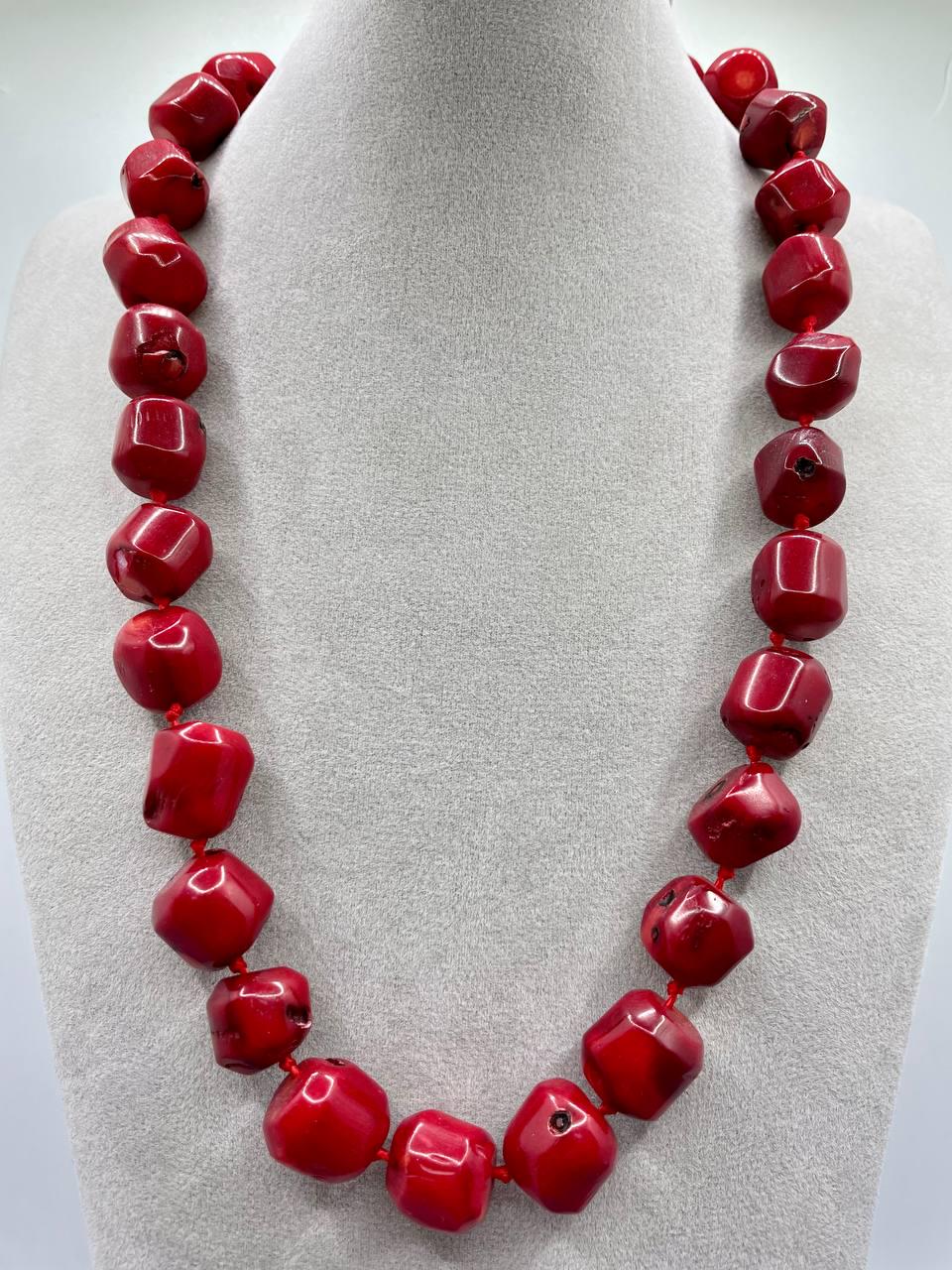 Бусы коралл 45 см Красный (332)