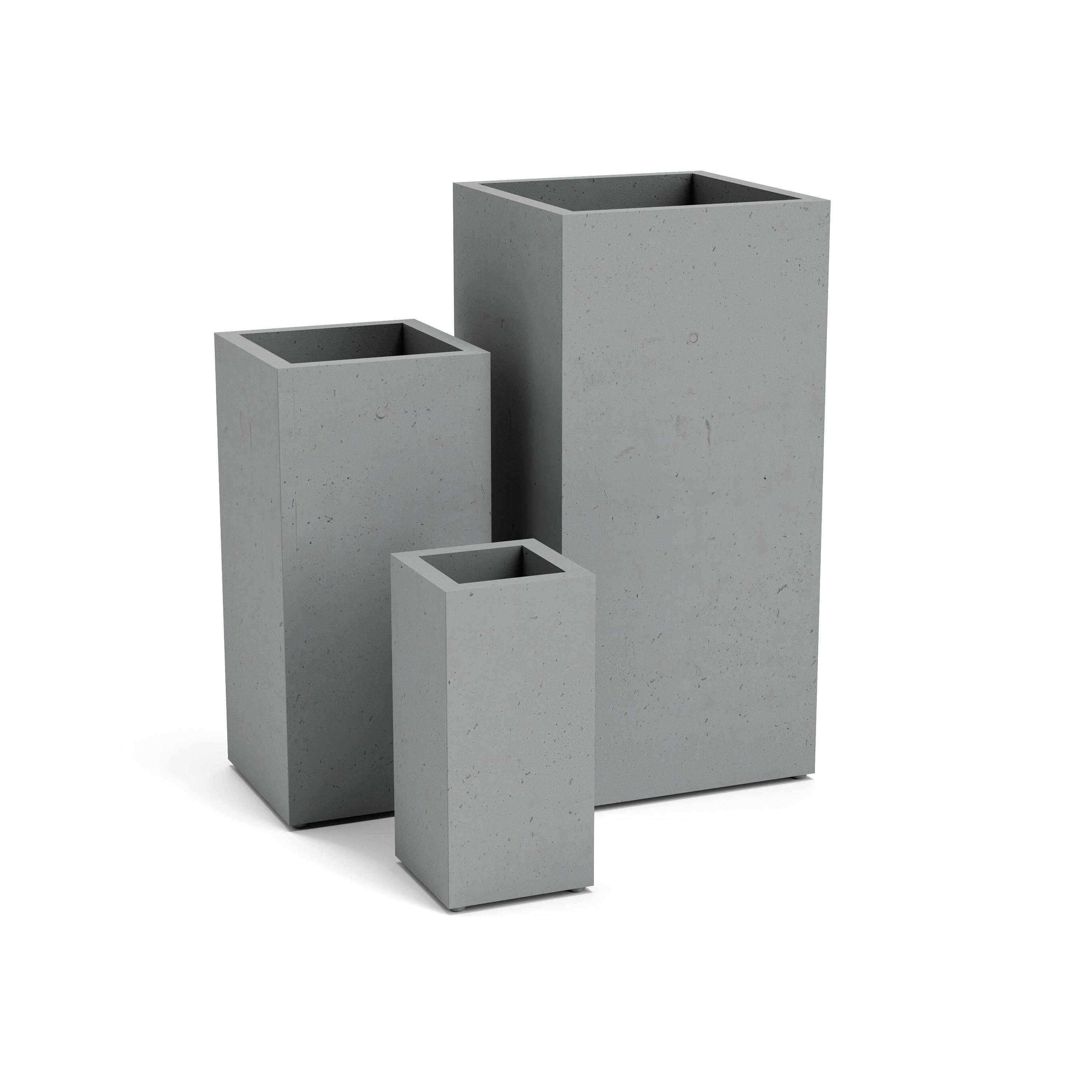 Горщик бетонний Міцно Скай S 550х350х350 мм Сірий (10388) - фото 3 Горщик бетонний Міцно Скай S 550х350х350 мм Сірий (10388) - фото 3