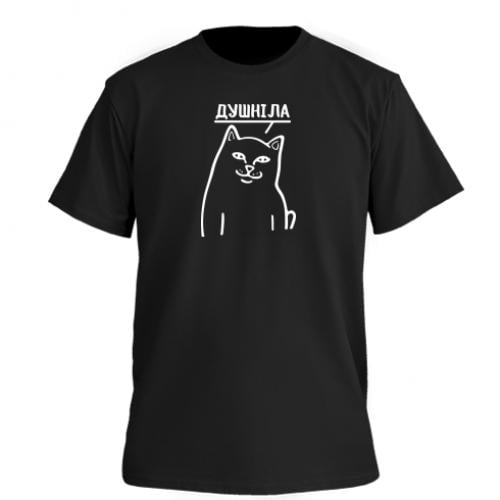 Футболка мужская Owi Premium Кот "Душніла" S Черный (15019124-2-188173-S)