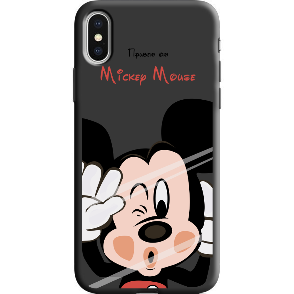 Чехол Boxface iPhone X Mister M Черный силикон (32139-cc58-38046)