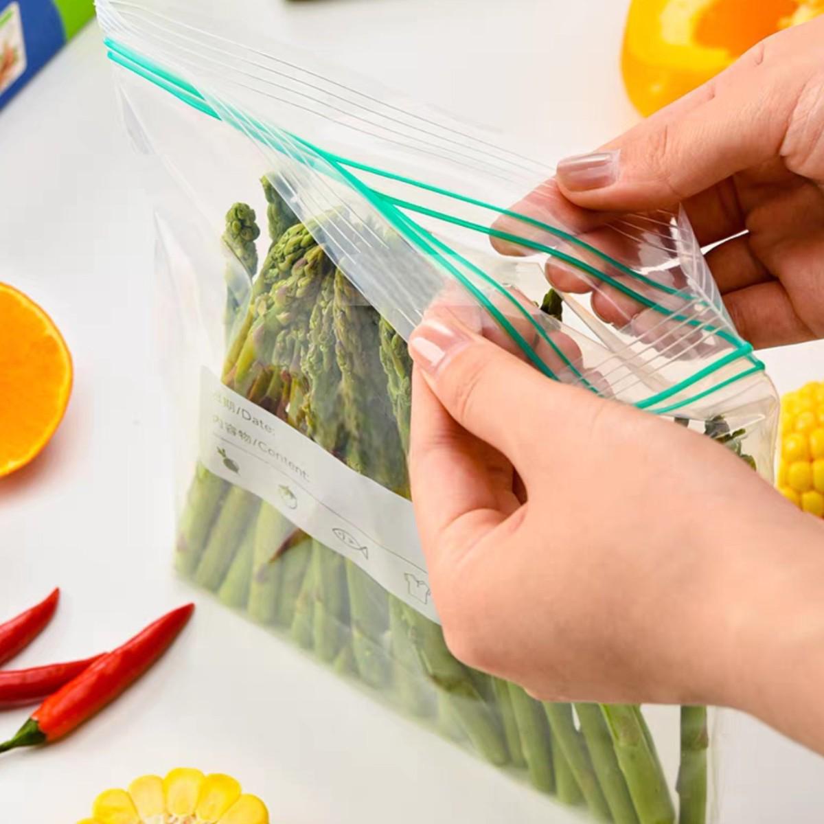 Пакеты с замком Zip-Lock Zipper Bag для хранения продуктов 16х15 см 30 шт. (R98225-S) - фото 4 Пакеты с замком Zip-Lock Zipper Bag для хранения продуктов 16х15 см 30 шт. (R98225-S) - фото 4