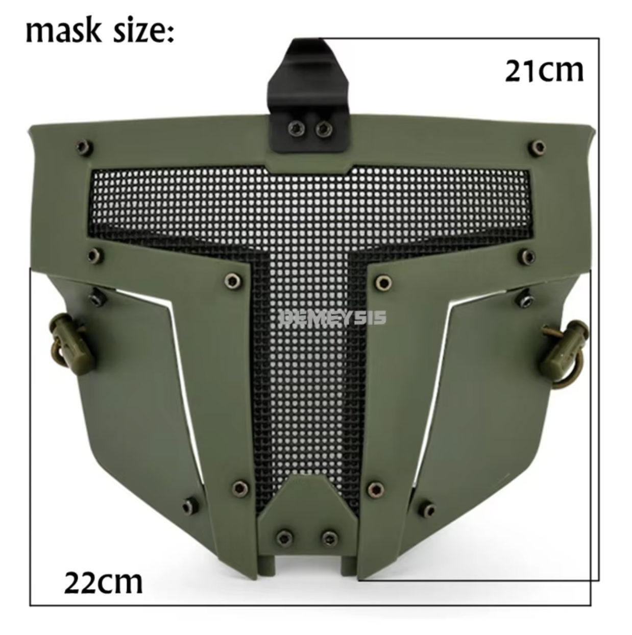 Маска Iron Man з кріпленням до шолома Airsoft Олива (MK001008) - фото 3 Маска Iron Man з кріпленням до шолома Airsoft Олива (MK001008) - фото 3