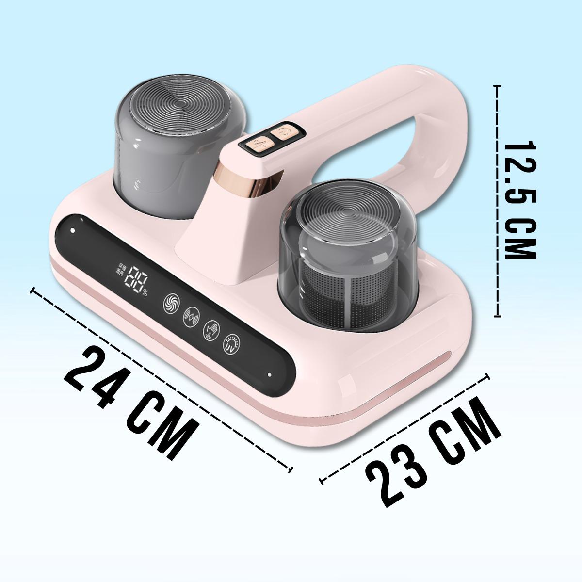 Пилосос ручний аккумуляторний для матраців та килимів Рожевий (VEN-1176P) - фото 4 Пилосос ручний аккумуляторний для матраців та килимів Рожевий (VEN-1176P) - фото 4