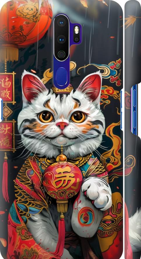 Чехол на Oppo A5 2020 China Cat v2 (6135m-1888-42517)
