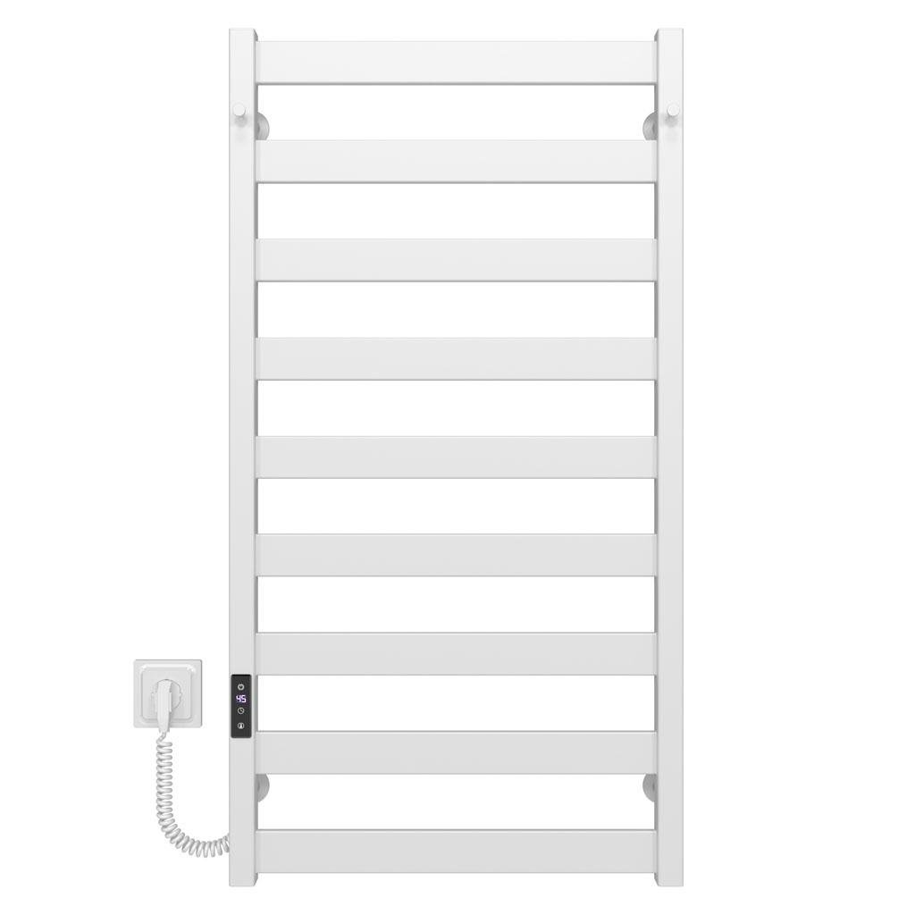 Полотенцесушитель электрический HeatPro Olivia P9 углеродная сталь левостороннее подключение 1000x500 мм Белый (BH-OL10005009EWL)