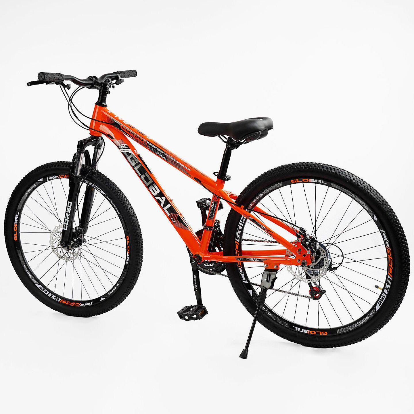 Велосипед горный Corso Global 26"/13" Оранжевый (509998387) - фото 3 Велосипед горный Corso Global 26"/13" Оранжевый (509998387) - фото 3