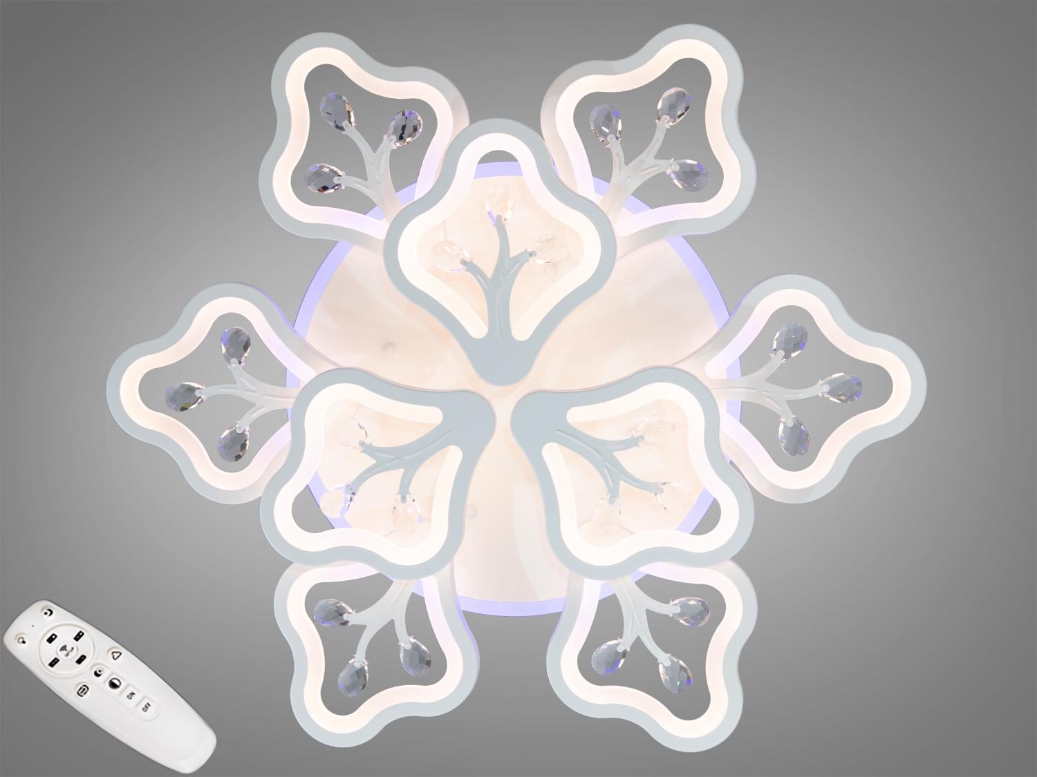 Люстра светодиодная потолочная 150 W (8149/6+3WH LED 3color dimmer)