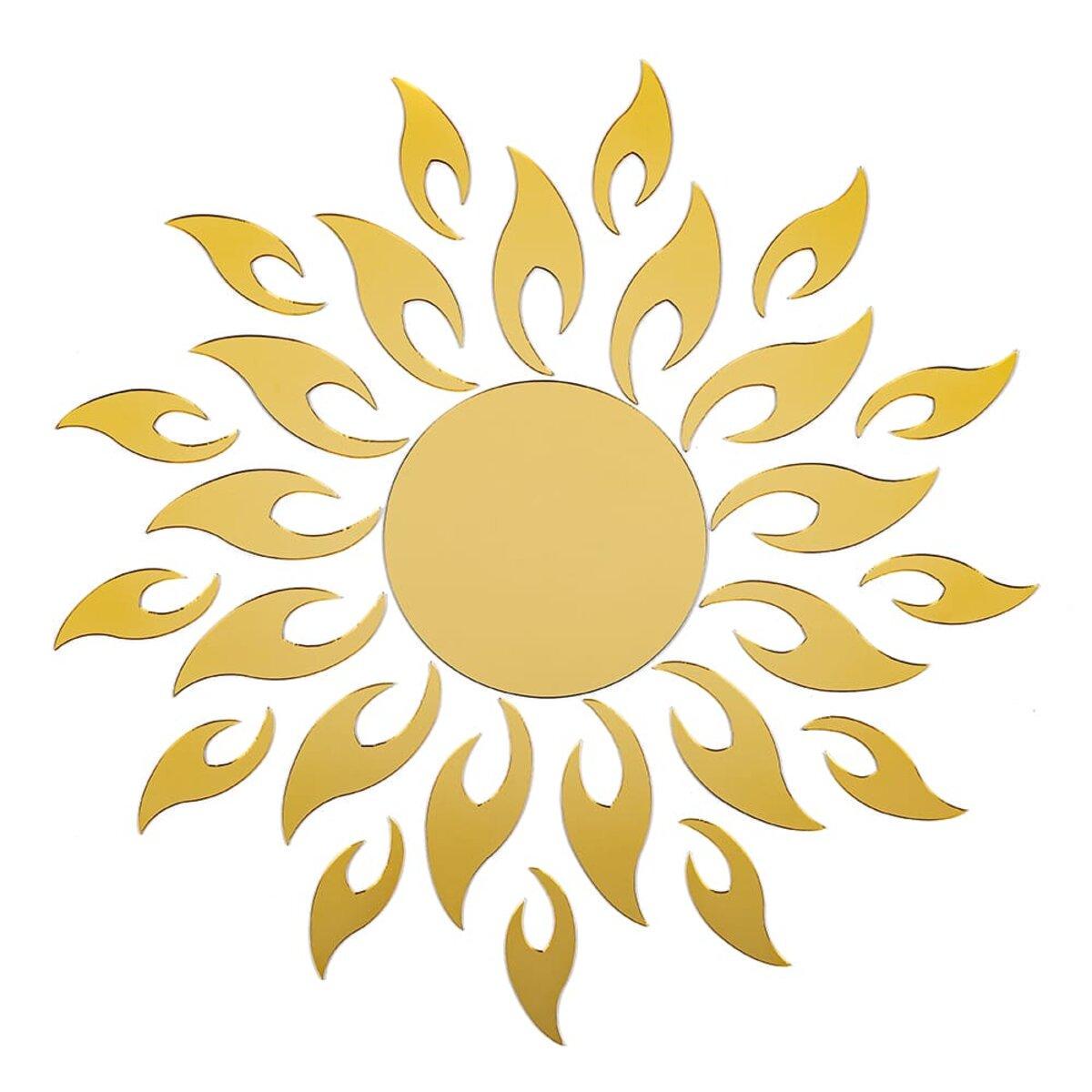 Декор дзеркальний акриловий самоклеючий 27 шт. Золотий (SW-00002503)