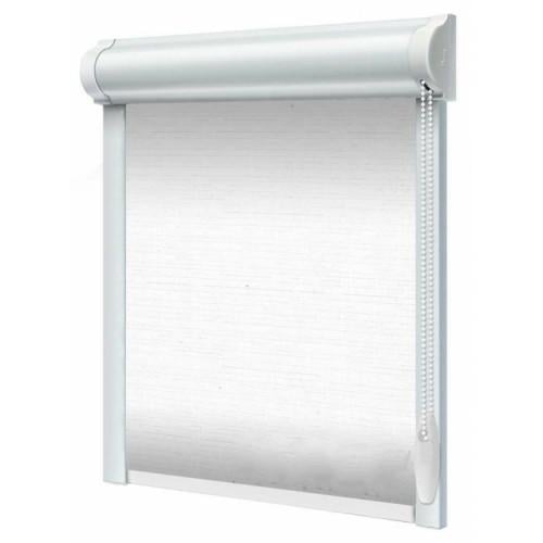 Рулонная штора Wenster Лен 800 60х210 см закрытого типа П-образная Белый (в37019687)