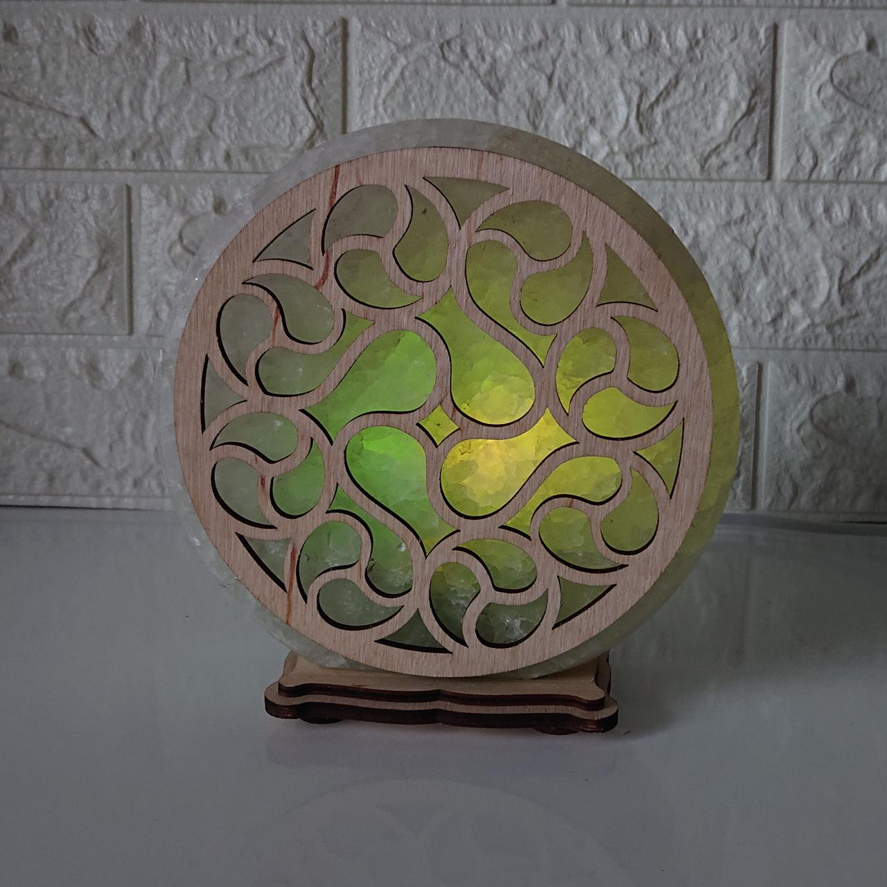 Соляной светильник Узор 186 (KБ-00032-g)