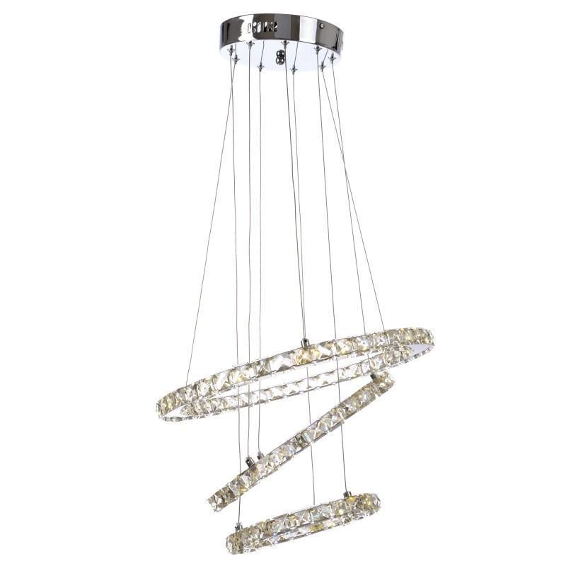Люстра підвісна кришталева Brille LED 39W WW CH BR-969S/3 22-431