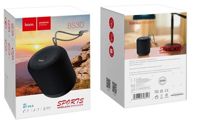 Колонка портативна Hoco BS30 Bluetooth Чорний (10147402) - фото 4